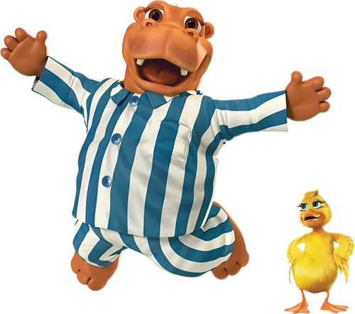 Silentnight Hippo And Duck Mascots Logo