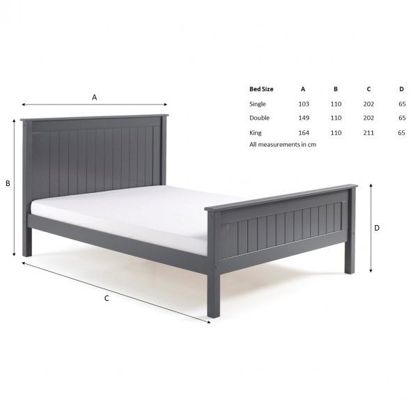 Limelight Tilly High Foot End Wooden Bed Frame