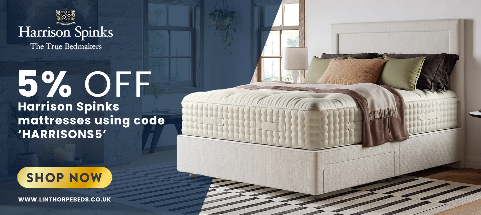 5% Off Harrison Spinks Mattresses during the Summer Sale