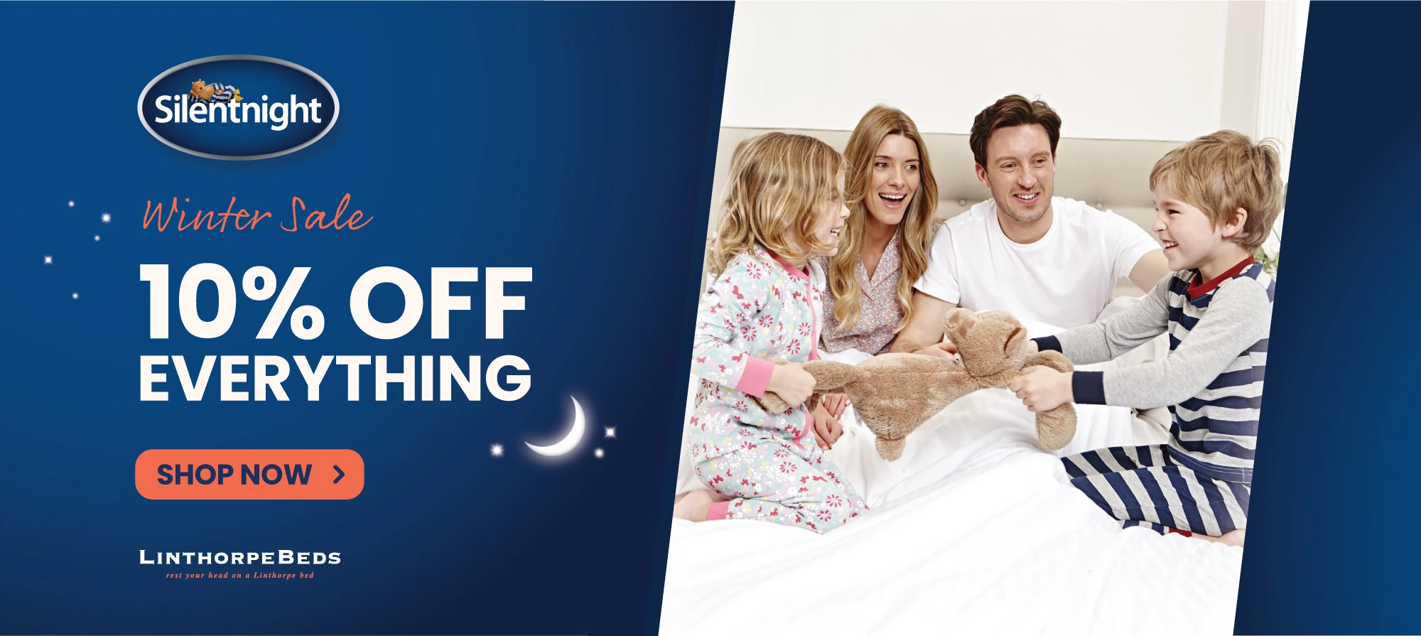 Save 10% on Silentnight mattresses and divans during our Winter Sale