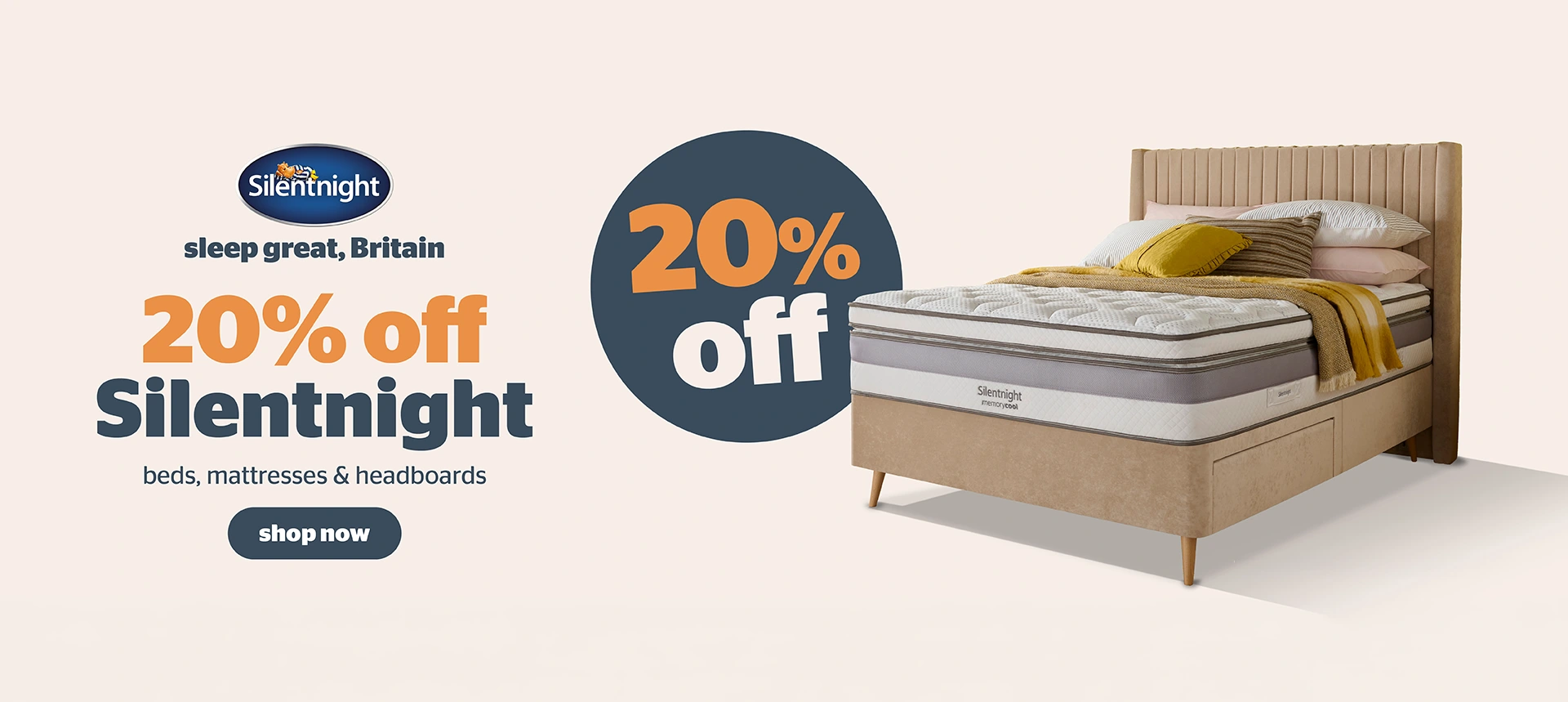 Save 20% on Silentnight beds and mattresses