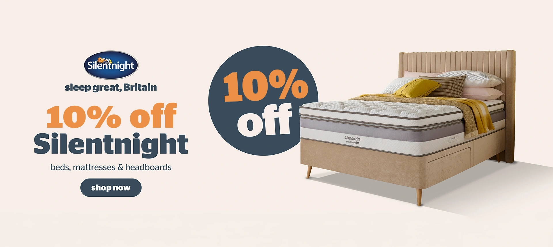 Save 10% on Silentnight beds and mattresses