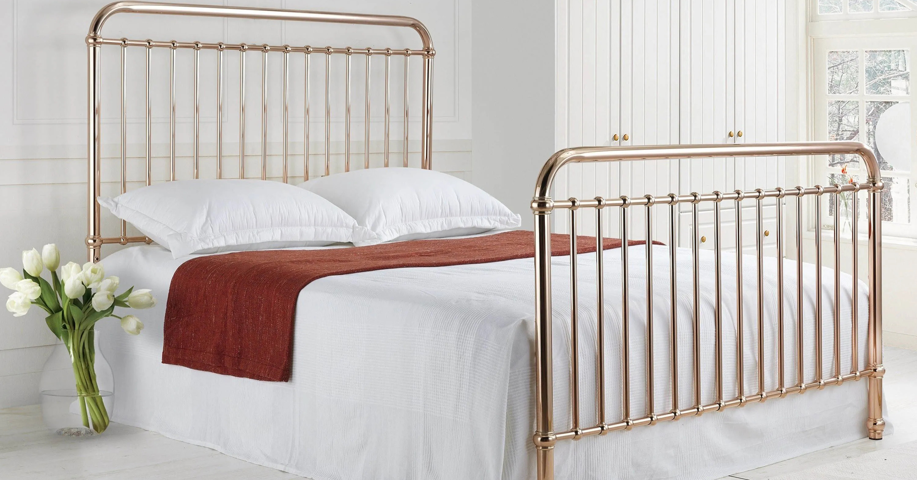 Time Living Rose Metal Bed Frame Linthorpe Beds