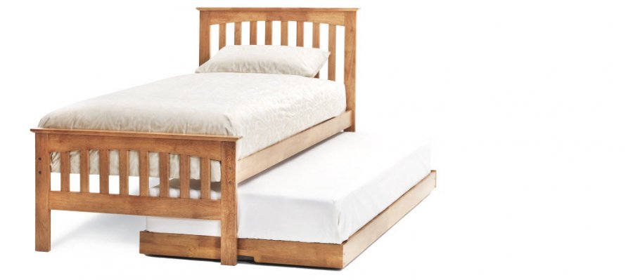 Serene Amelia Honey Oak Guest Bed