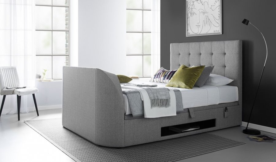 Kaydian Barnard TV Ottoman Fabric Bed Frame
