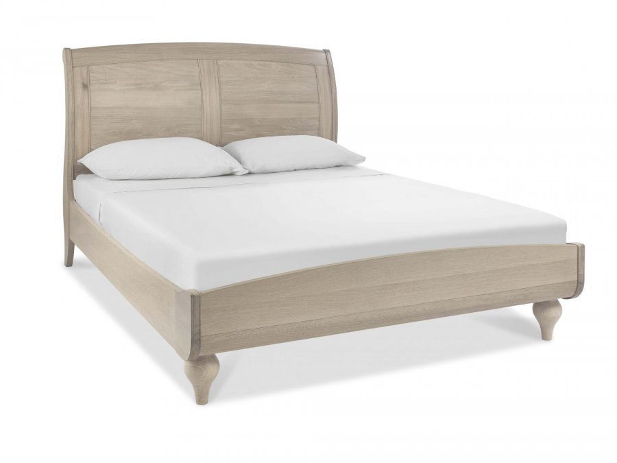 Bentley Designs Bordeaux Chalk Oak Low Footend Bed Frame