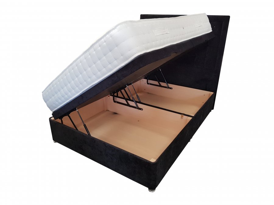 Geneva Starlight Custom Double Ottoman Bed