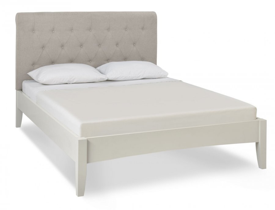Bentley Designs Hampstead Soft Grey Wooden Upholstered Bed Frame