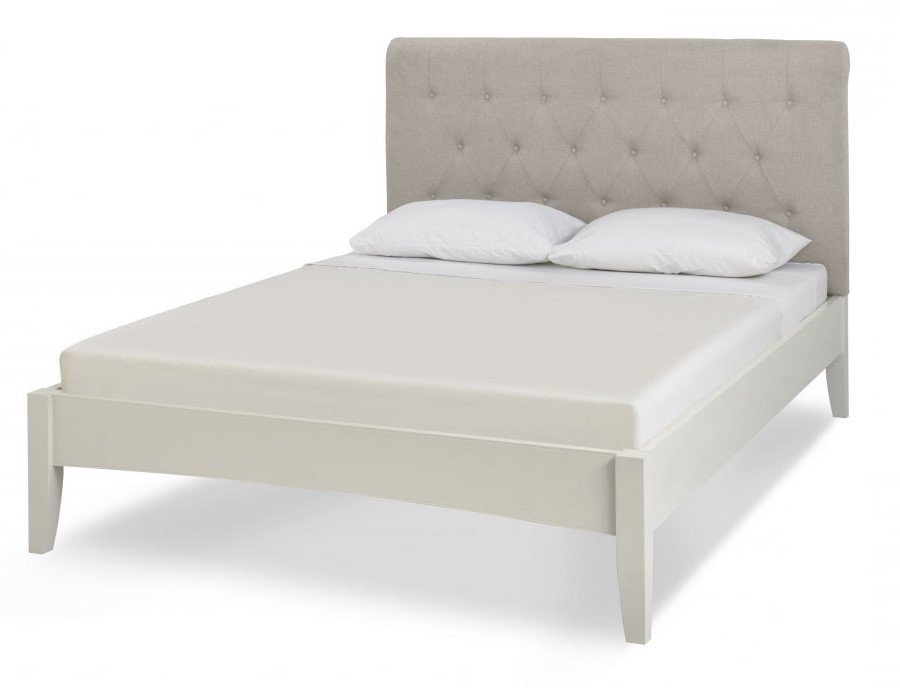 Bentley Designs Hampstead Soft Grey Wooden Upholstered Bedstead