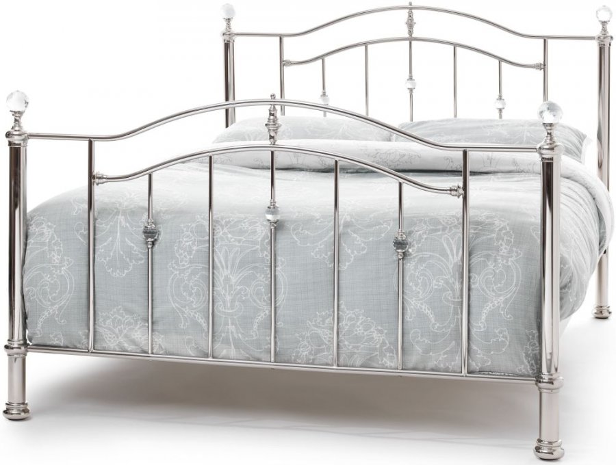 Serene Ashley Nickel Bed Frame