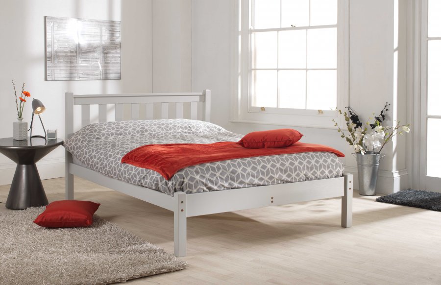 3' (single)Friendship Mill Shaker Low Foot End Bed Frame (Grey)