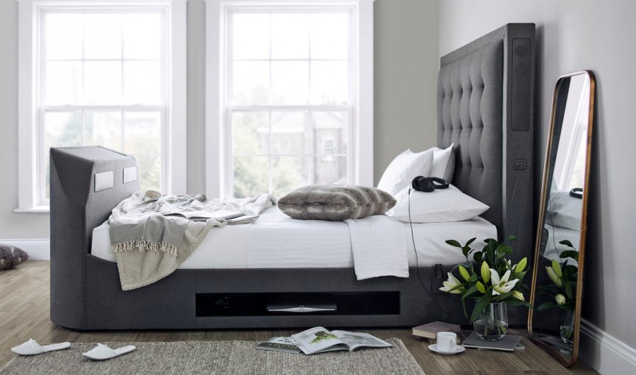 Kaydian Titan TV Fabric Media Bed Frame