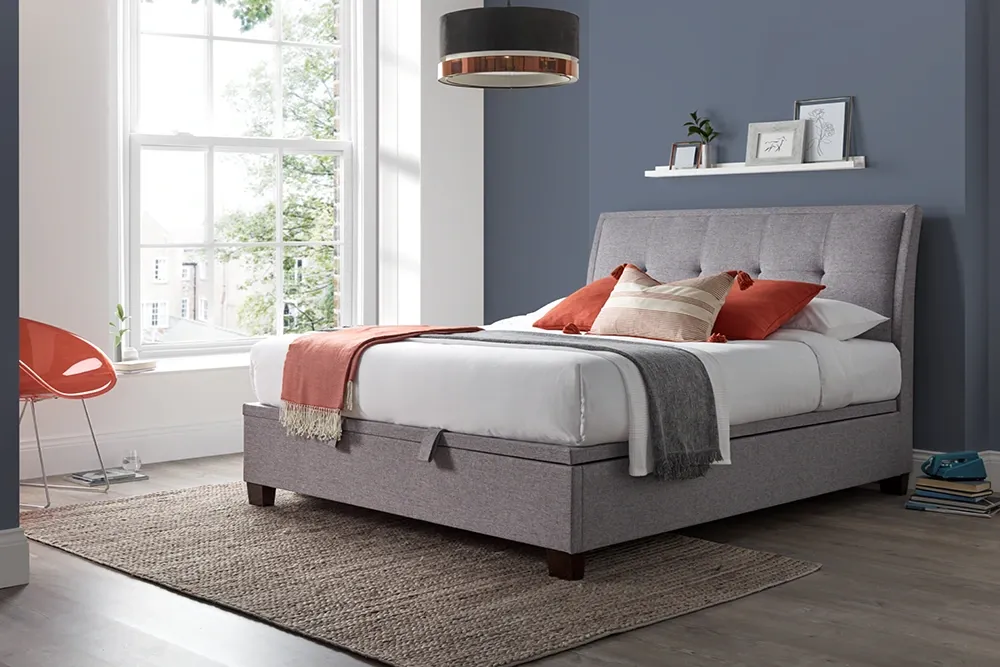 Kaydian Accent Ottoman Fabric Bed Frame