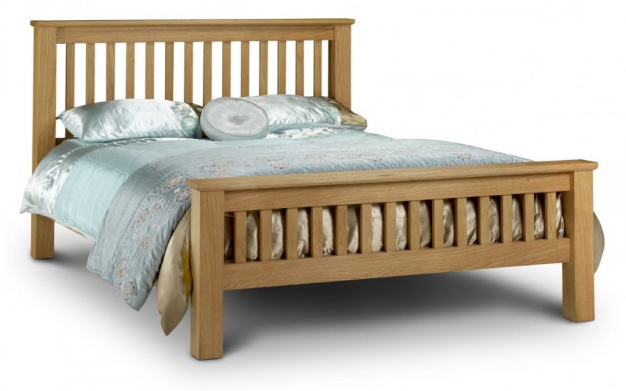 Julian Bowen Amsterdam High Foot End Oak Bed Frame