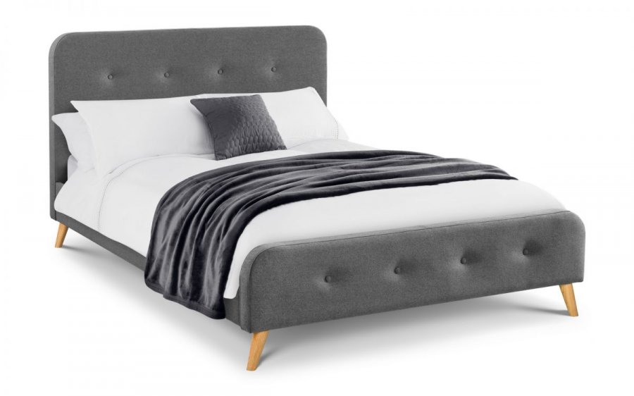 Julian Bowen Astrid Curved Retro Fabric Bed