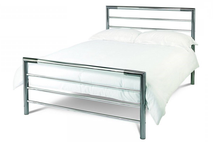 Bentley Designs Nickel & Chrome Urban Bedstead