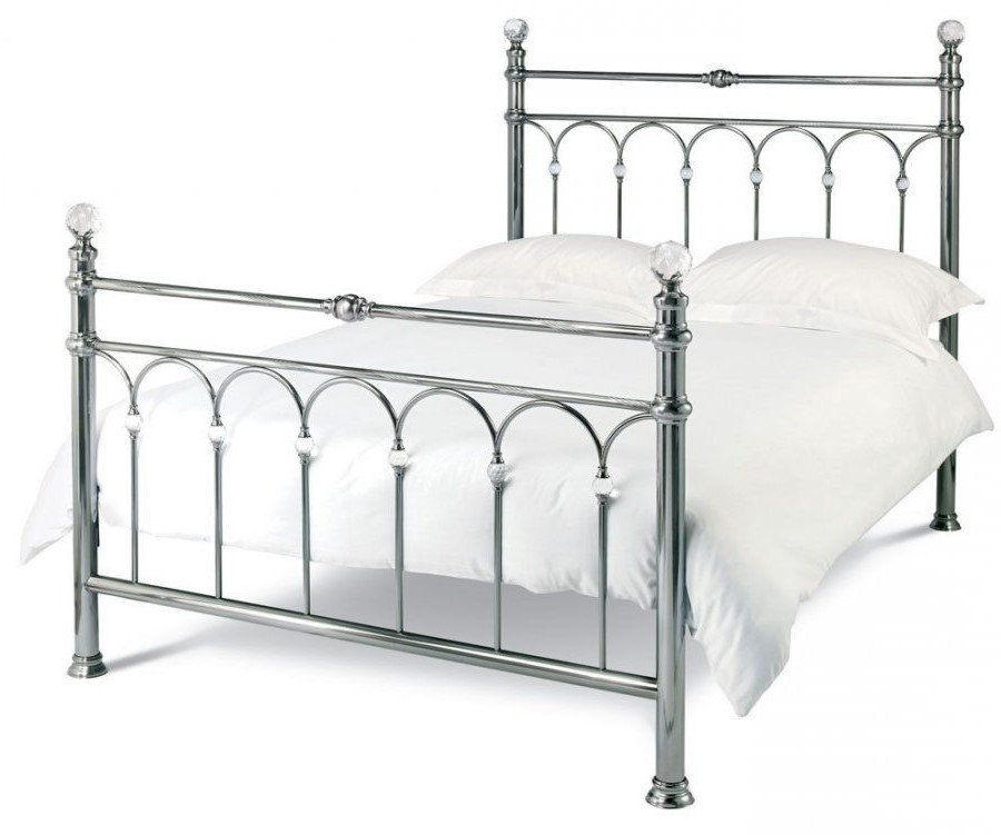 Bentley Designs Krystal Antique Nickel Bedstead