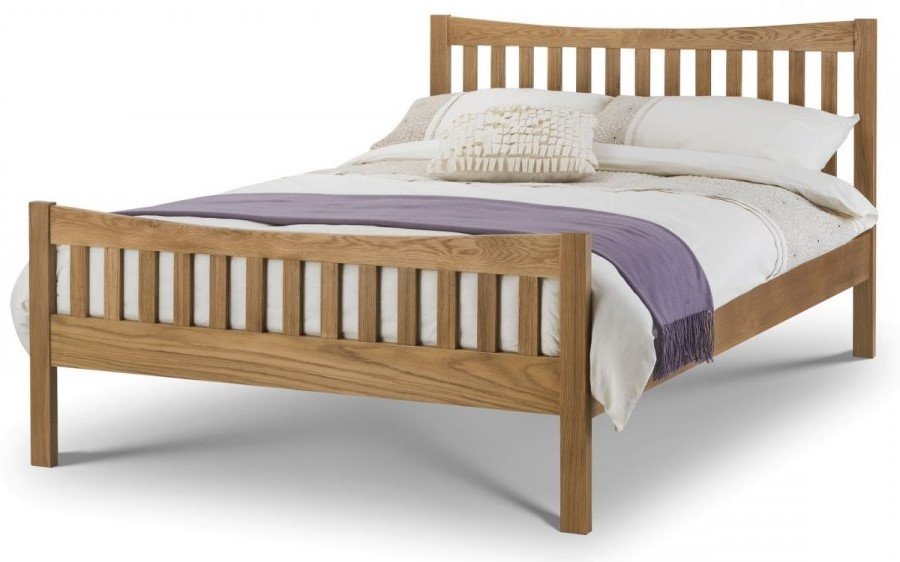 Julian Bowen Bergamo Solid Oak Bed Frame
