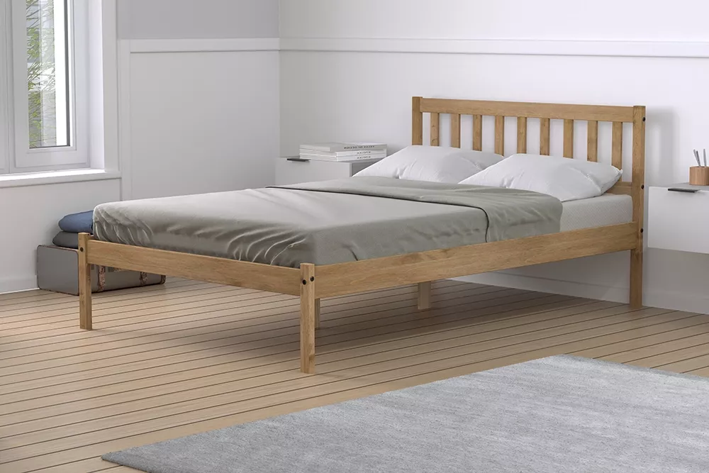 Birlea Lisbon Low End Pine Bed Frame