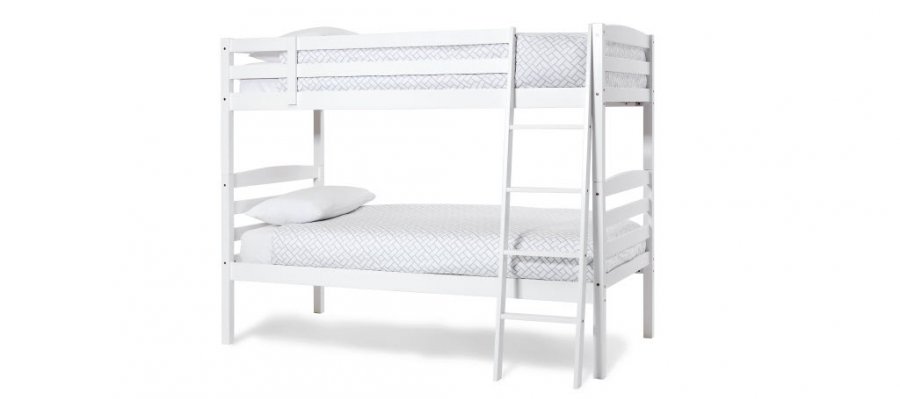 Serene Brooke Opal White Bunk Bed