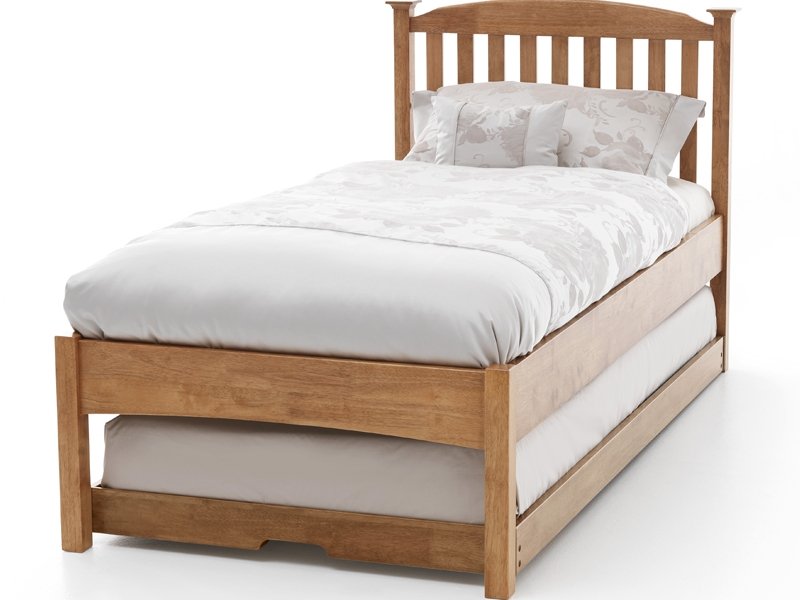Serene Eleanor Honey Oak Low Footend Guest Bed
