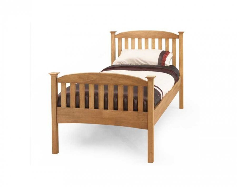 Serene Eleanor Honey Oak High Footend Bed