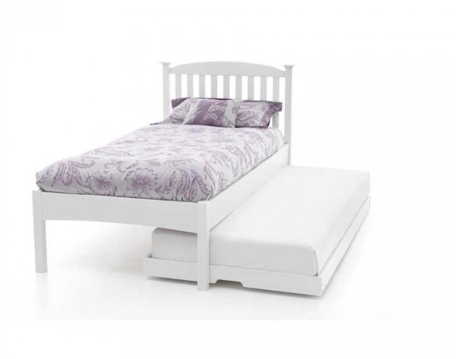 Serene Eleanor Opal White Low Footend Guest Bed