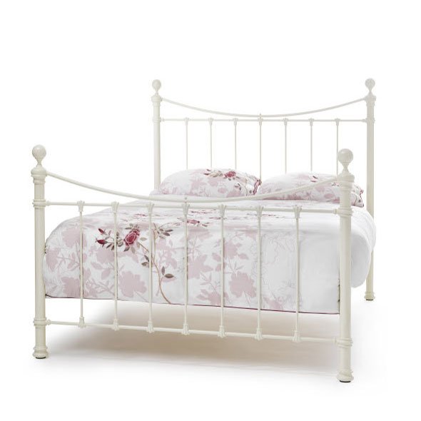 Serene Ethan Ivory Gloss Bed Frame