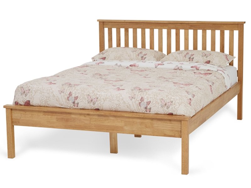 Serene Heather Honey Oak Bed