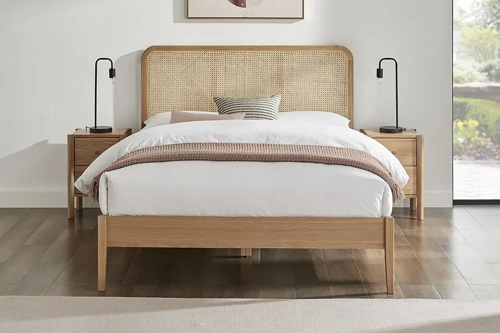 Limelight Giselle Rattan Oak Bed Frame