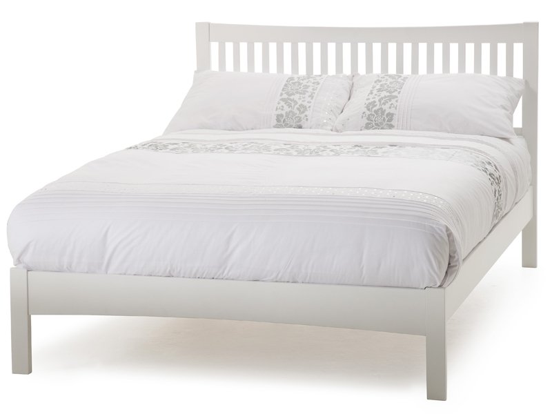 Serene Mya Opal White Bed Frame