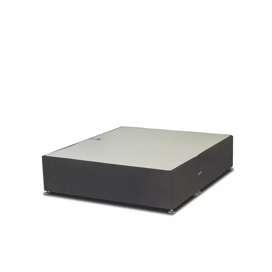Custom Size Divan Base Only in Naples Black