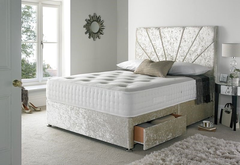 Double Linthorpe Beds New Santorini Sunset Divan Bed *Free drawers & free headboard*