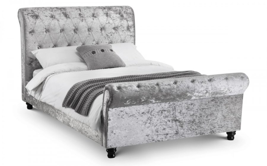 Julian Bowen Verona Deep Button Scroll Fabric Bed Frame